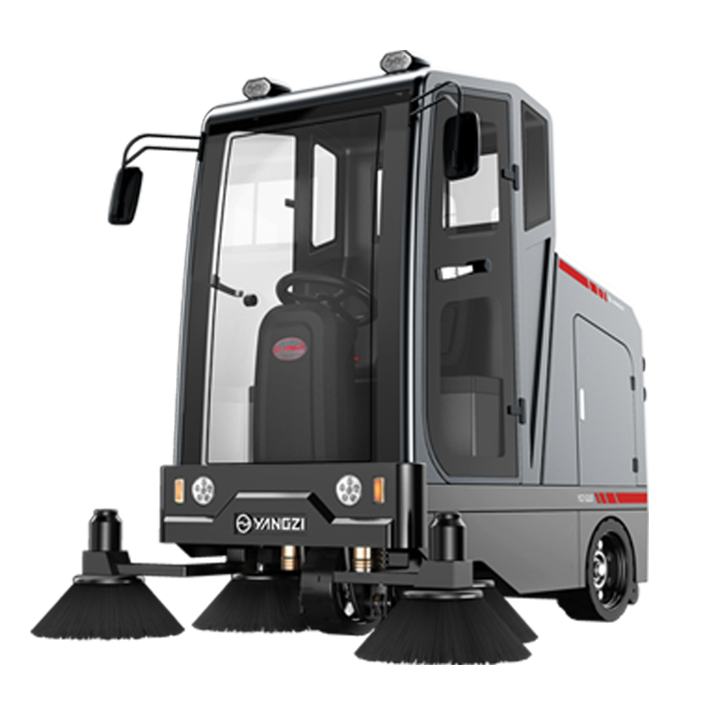 揚子駕駛式掃地機S10側面圖